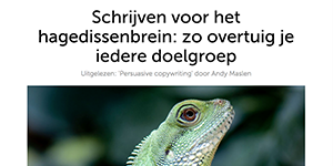 Schrijven voor het hagedissenbrein